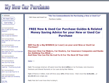 Tablet Screenshot of mynewcarpurchase.com